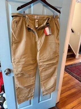 BNWT LL Bean No Fly Zone Convertible Pants